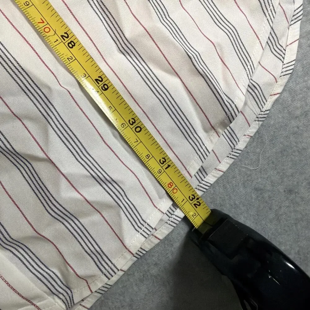 Polo Ralph Lauren Men's Dress Shirt Large Cotton Striped Button Down Long Sleeve